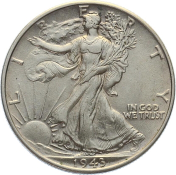 USA 1/2 Dollar 1943 o. Mzz. - Walking Liberty